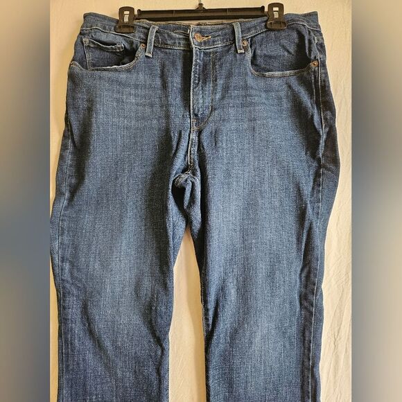 Levi's Jeans Women’s 32 (34x29) Blue Classic Straight Leg Mid Rise Western GUC - Picture 3 of 9